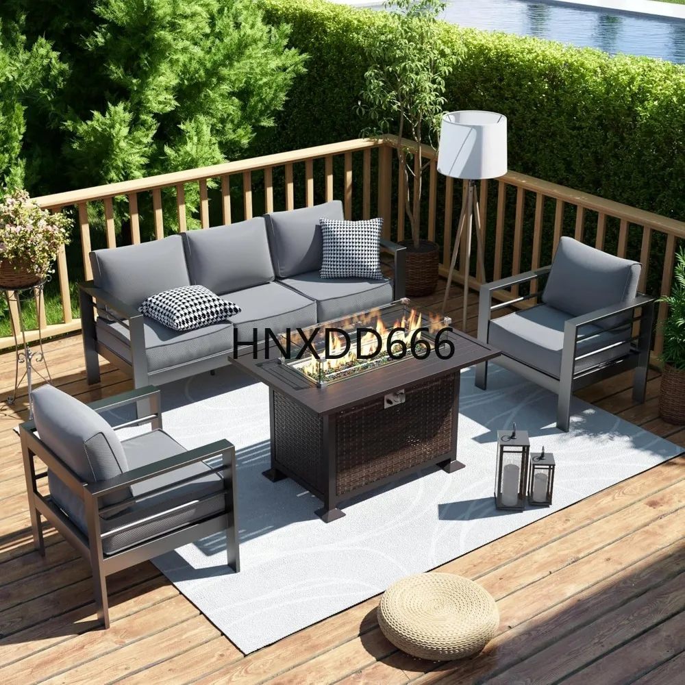 Outdoor Furniture Set With Fire Pit - 파티오 가구 세트 (화덕 테이블 포함),