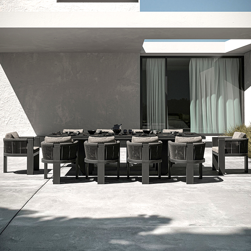 Outdoor Furniture Teak Wood - # 코트야드 가든 야외 티크 테이블