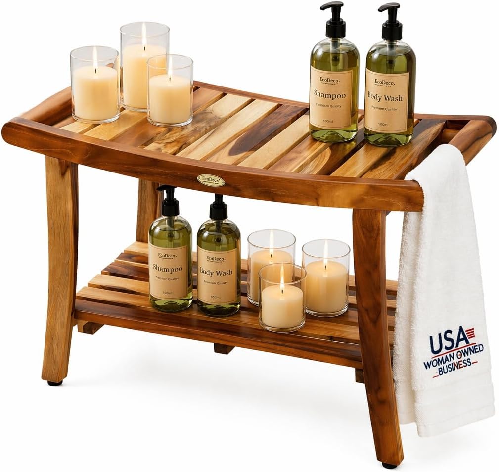 Outdoor Furniture Teak Wood - 티크 목재 샤워 벤치 스파 욕조