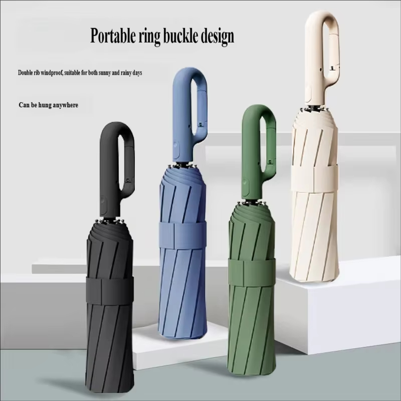 Parasol Umbrella Large - 대형 자동 링 버클 접이식 우산