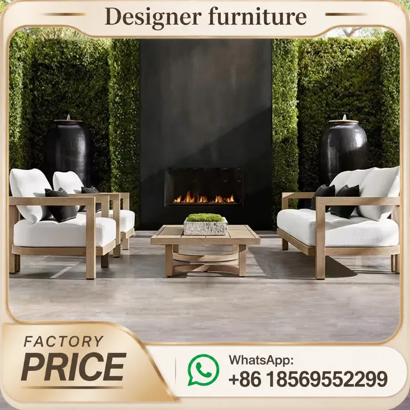 티크 원목 소파 세트 방수 야외 파티오 정원 가구 빌라 - Outdoor Furniture Teak Wood 리뷰 및 가격