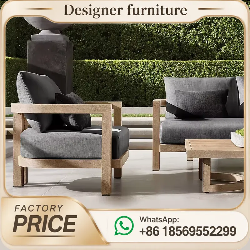 티크 원목 소파 세트 방수 야외 파티오 정원 가구 빌라 - Outdoor Furniture Teak Wood 리뷰 및 가격