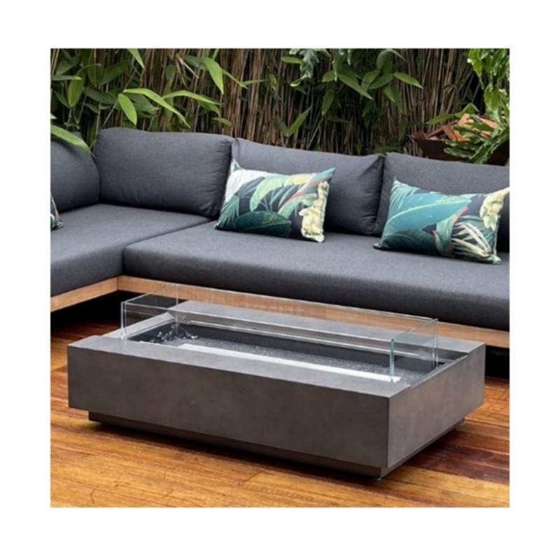 현대적인 코르텐강 가스 야외 가구 세트 테이블탑 벽난로 - Outdoor Furniture Set With Fire Pit 리뷰 및 가격