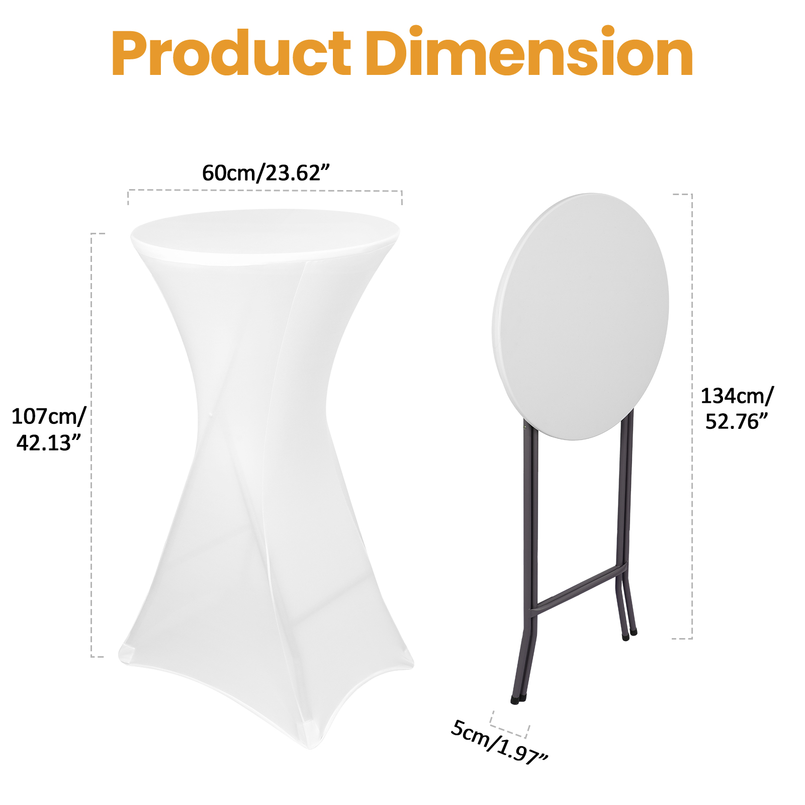2세트 24인치 야외용 하이탑 칵테일 테이블, 접이식  - Outdoor Furniture Glides 리뷰 및 가격