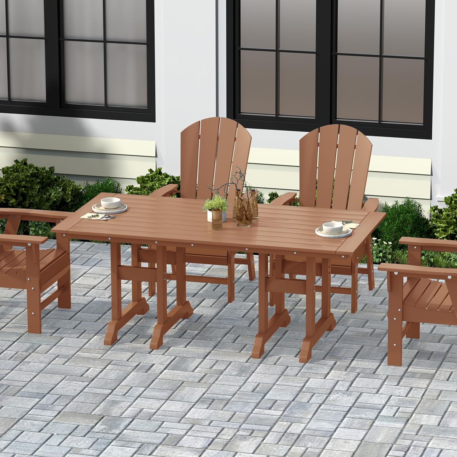 71인치 야외 파티오 식탁 티크 원목 내후성 정원 가구 - Outdoor Furniture Teak Wood 리뷰 및 가격