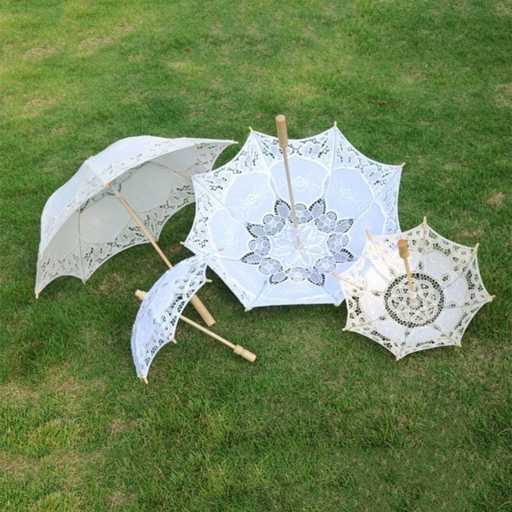 빈티지 대형 레이스 파라솔 우산 자수 코튼 레이스 플라 - Parasol Umbrella Large 리뷰 및 가격