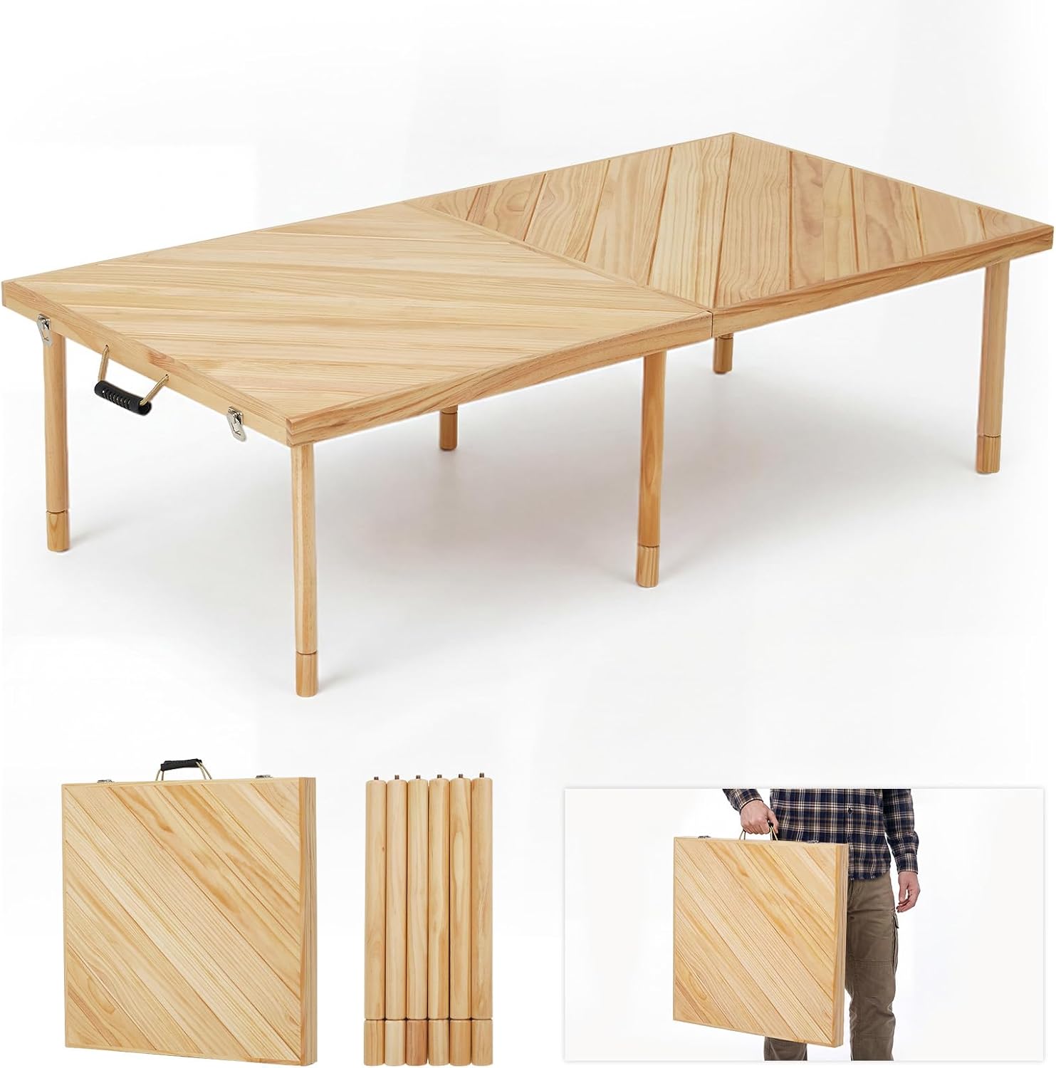 야외용 접이식 피크닉 테이블 60 X 30인치, 컴팩트 - Outdoor Furniture Usa 리뷰 및 가격