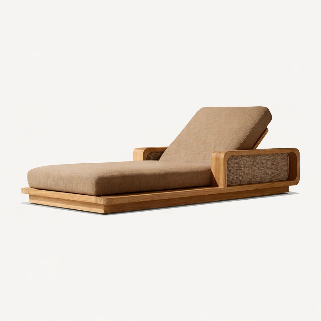 야외 라운지 의자 호텔 야외용 편안한 티크 선베드 리조 - Outdoor Furniture Teak Wood 리뷰 및 가격