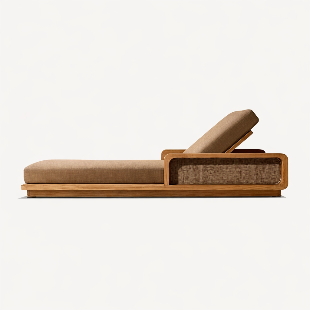 야외 라운지 의자 호텔 야외용 편안한 티크 선베드 리조 - Outdoor Furniture Teak Wood 리뷰 및 가격