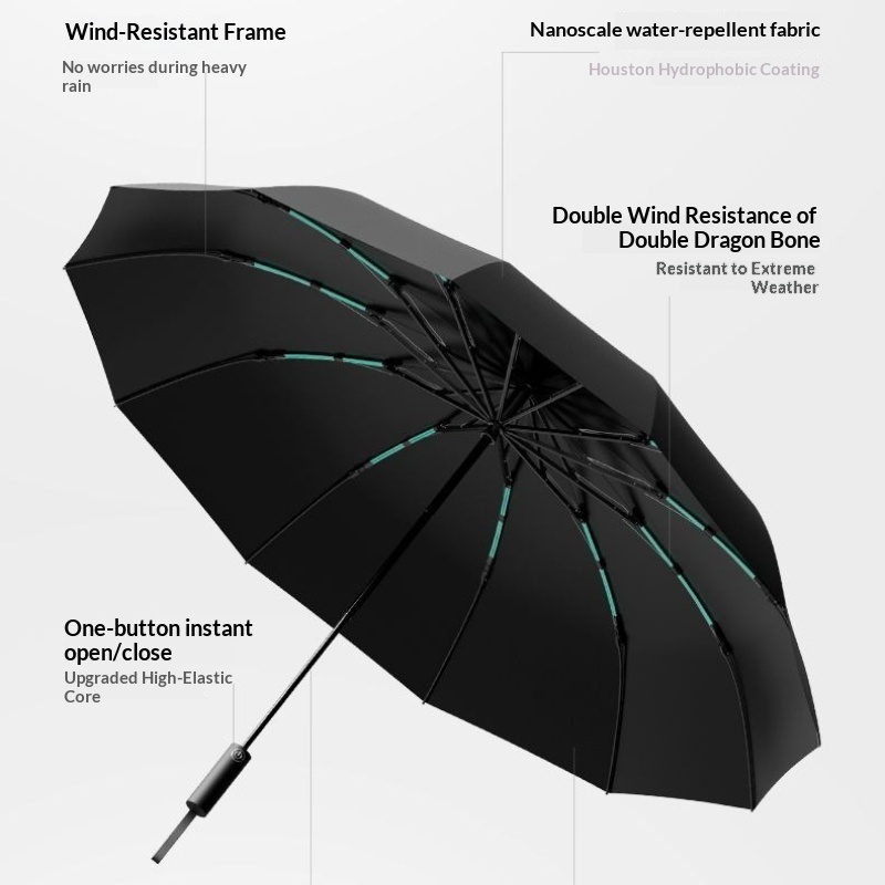 ZUODU 완전 자동 역방향 접이식 강풍 방지 12K  - Parasol Umbrella Large 리뷰 및 가격