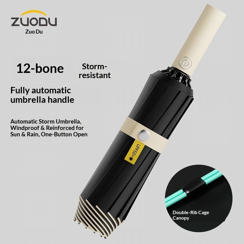 ZUODU 완전 자동 역방향 접이식 강풍 방지 12K  - Parasol Umbrella Large 리뷰 및 가격