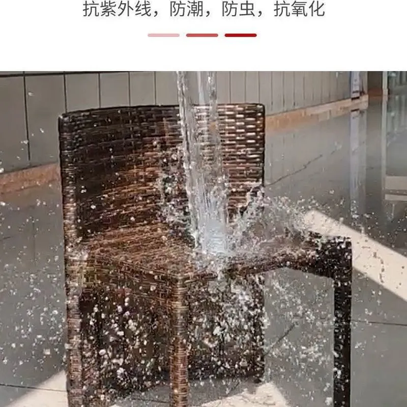 창의적인 야외 발코니 테이블 및 의자 세트 3피스 라탄 - Outdoor Furniture Table And Chairs 리뷰 및 가격