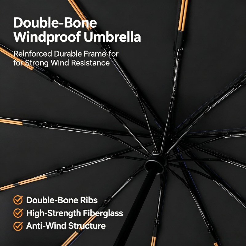 24-리브 완전 자동 접이식 우산, 대형 사이즈 방풍  - Parasol Umbrella Large 리뷰 및 가격
