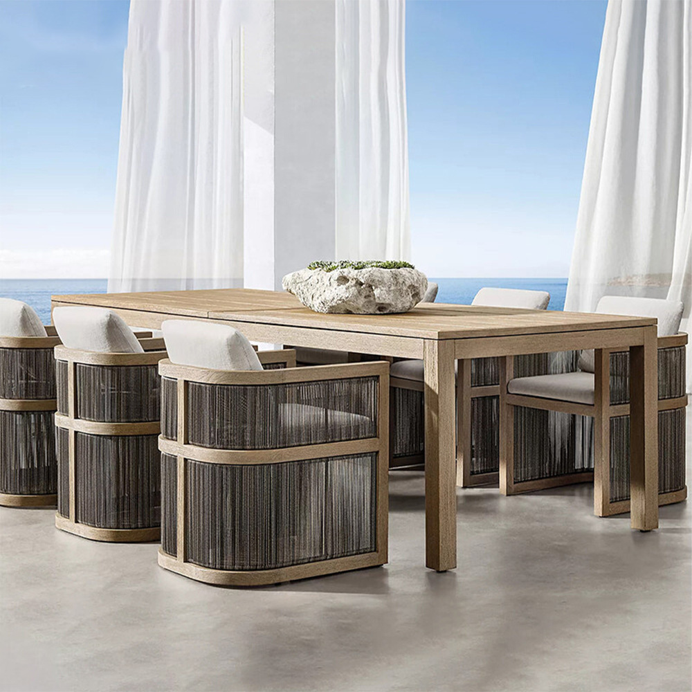 # 야외 티크 가구 정원용 컨트리 스타일 6인용 원목  - Outdoor Furniture Teak Wood 리뷰 및 가격